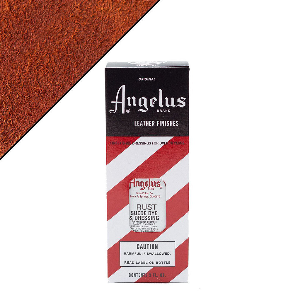 Angelus Leather Suede Dye Dressing For Boot Bags 3Oz W/ Applicator All Colors