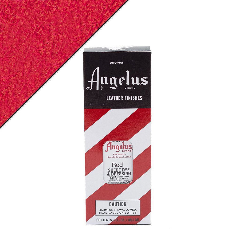 Angelus Leather Suede Dye Dressing For Boot Bags 3Oz W/ Applicator All Colors