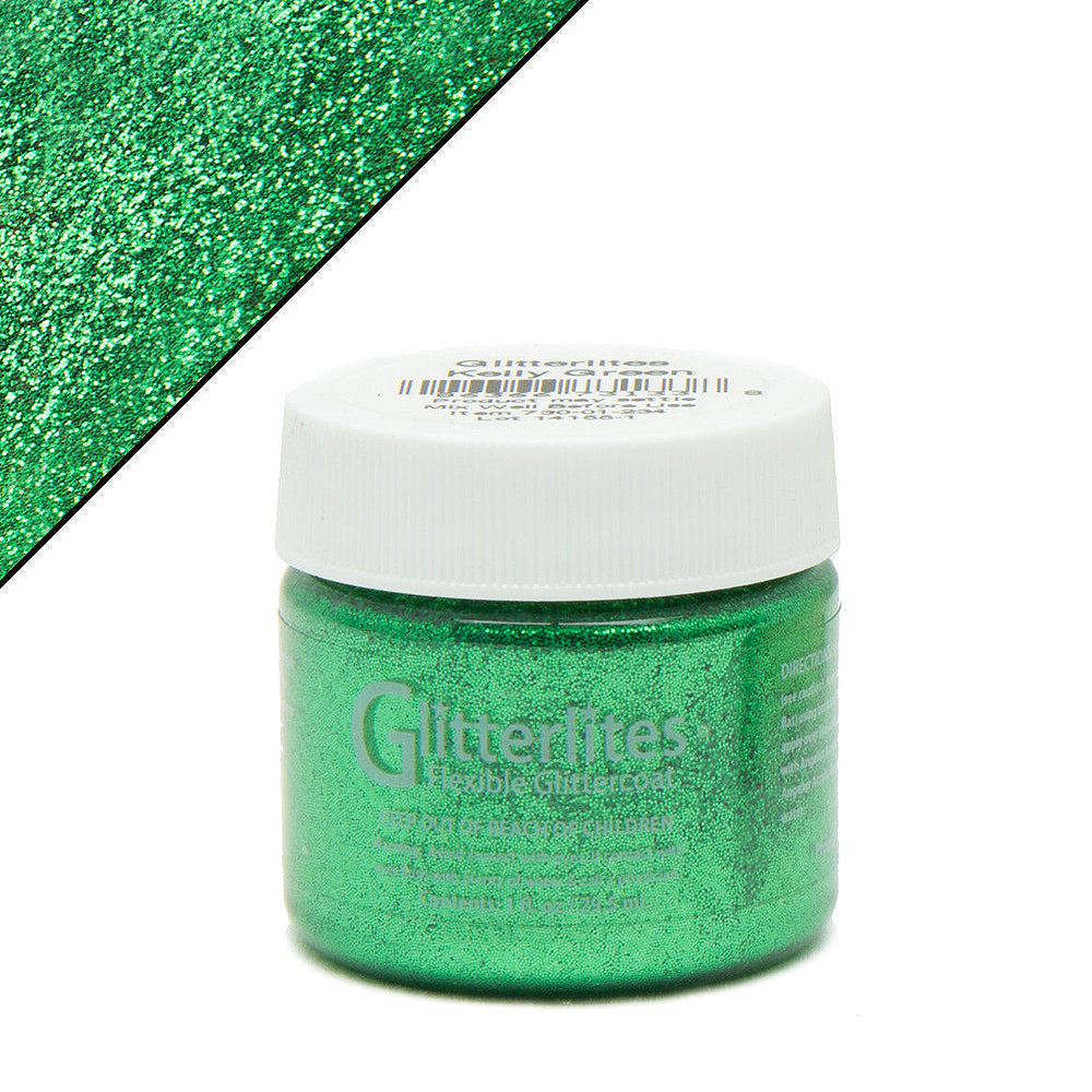 Angelus Glitterlites Flexible Leather Paint For Sneakers 1 Oz All Colors