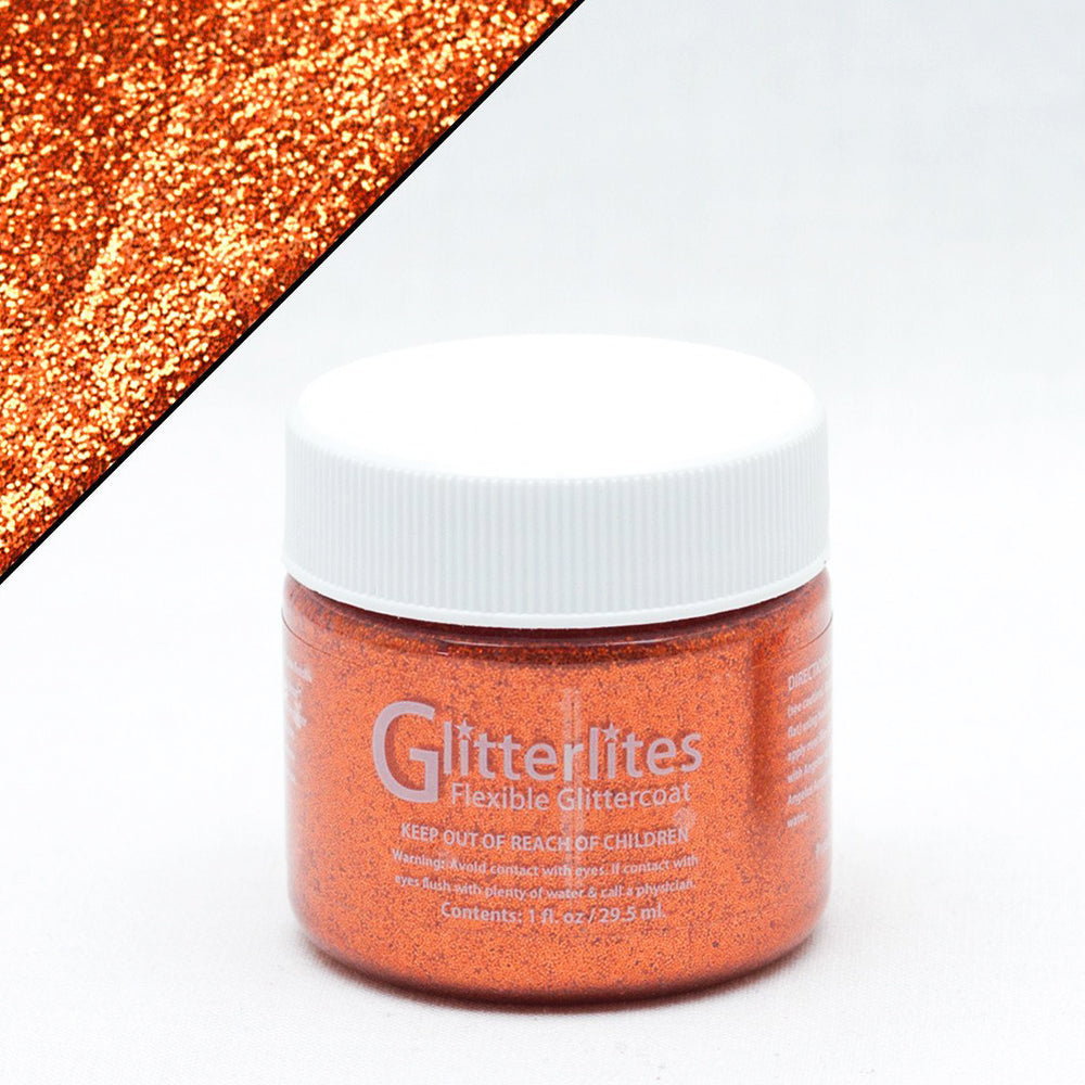 Angelus Glitterlites Flexible Leather Paint For Sneakers 1 Oz All Colors