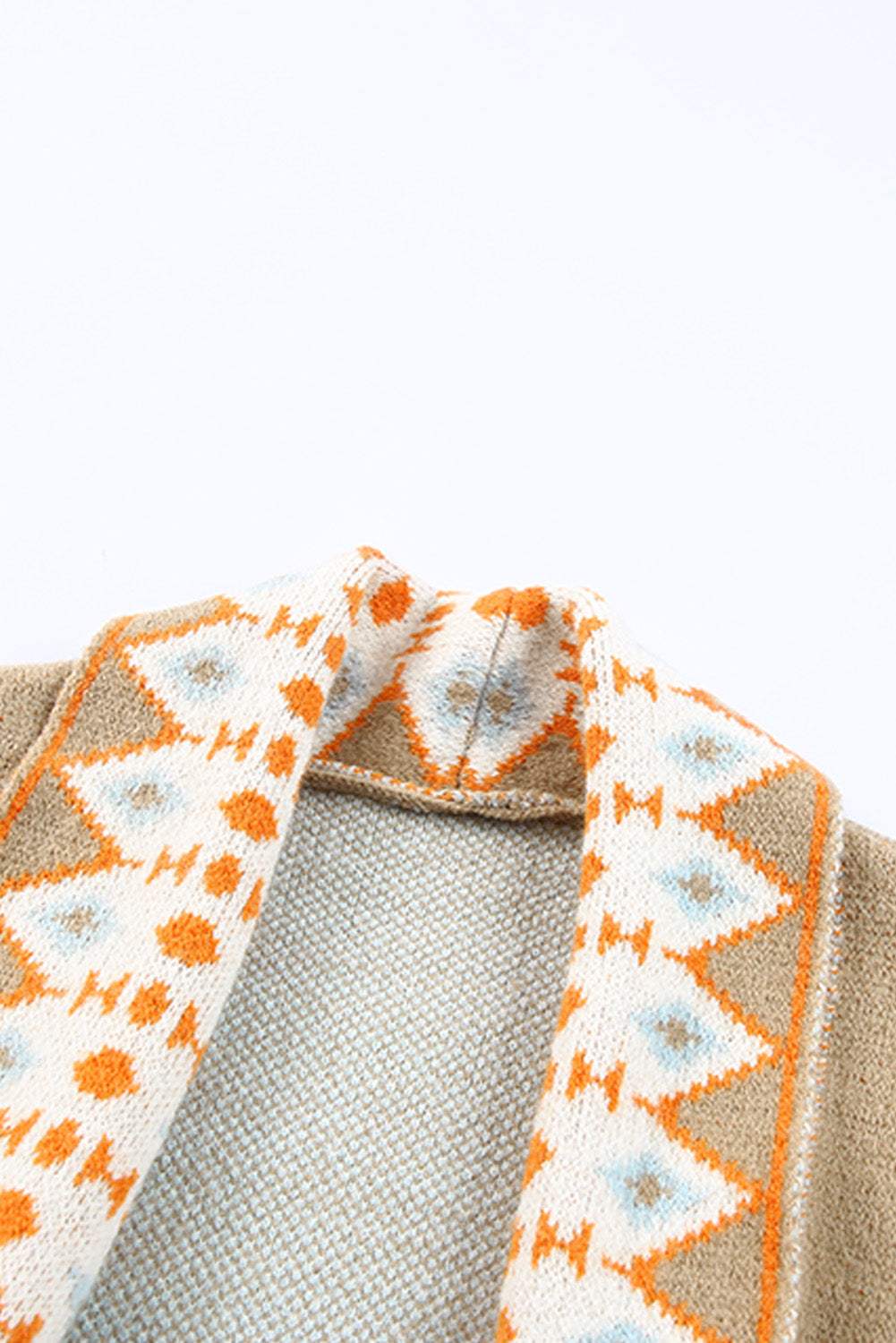 Aztec Geometric Open Front Cardigan