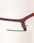 Hilason Western Right Hand Gun Holster Rig 44/45 Caliber Leather Cowboy