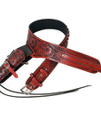 Hilason Western Right Hand Gun Holster Rig 44/45 Caliber Leather Cowboy
