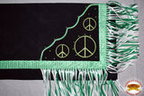 Sb115-F Hilason Western Show Barrel Racing Rodeo Saddle Blanket Pad Peace Sign