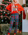 Eleanor Christmas Plaid Pajamas Set
