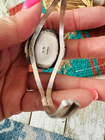 Navajo Sterling Silver & Royston Turquoise Cuff Bracelet