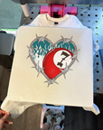 Barbed Wire Heart TEE or CREWNECK