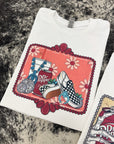 DP & Turquoise TEE or CREWNECK
