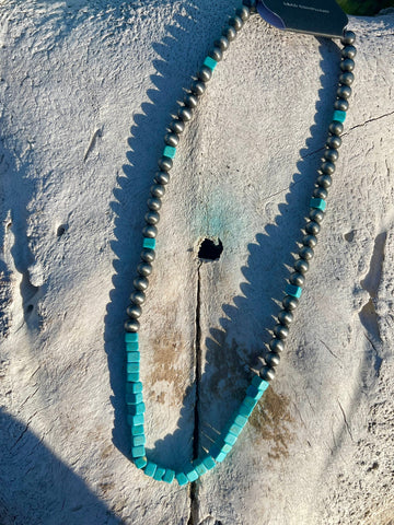 TUMBLING TURQUOISE NECKLACE