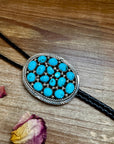 Kingman Turquoise Bolo with  Sterling silver