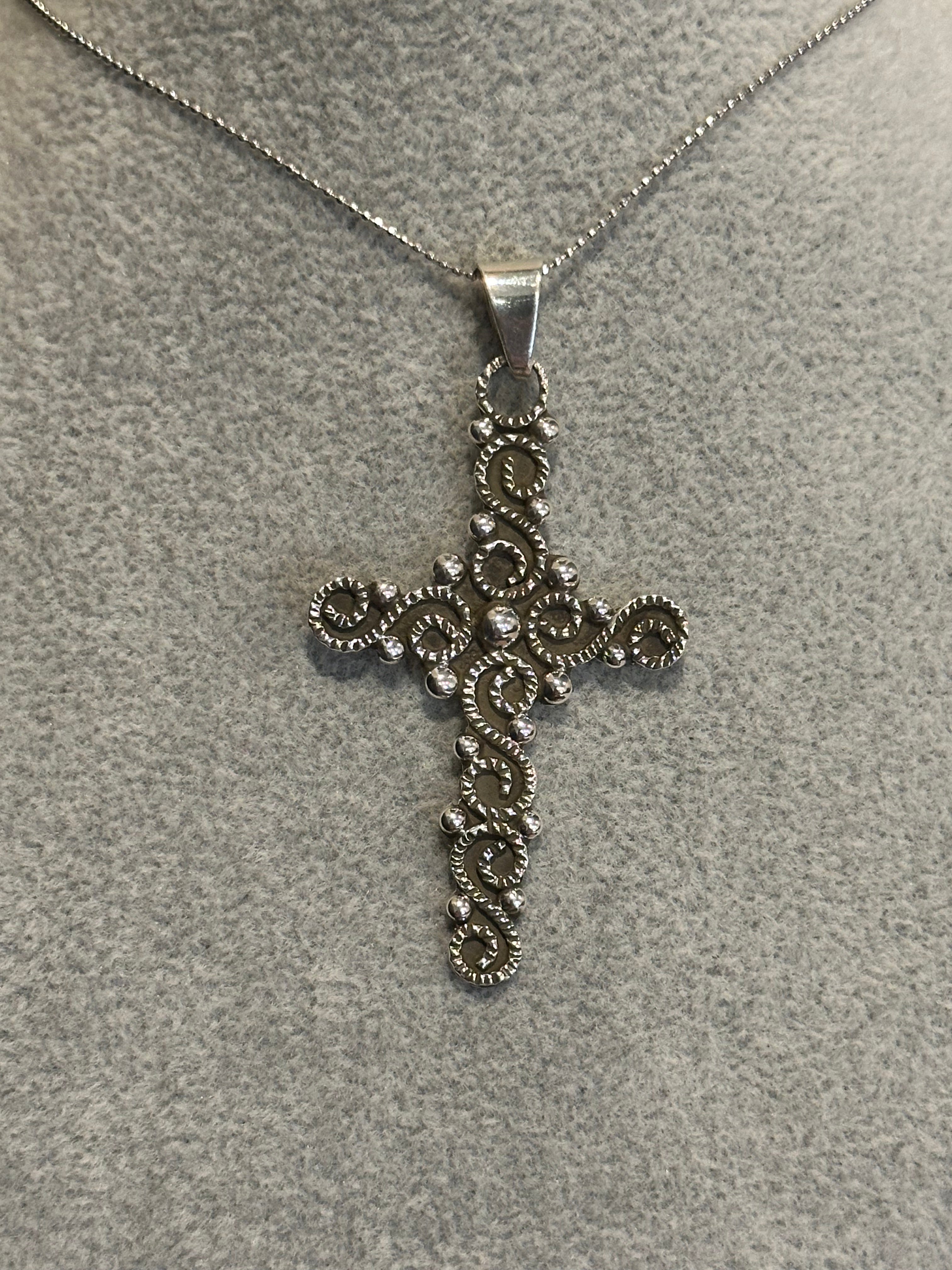 Vintage Oxidized Cross