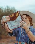 The Sunflower Fields Clear Bag, a Haute Southern Hyde by Beth Marie Exclusive