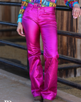 SIGNATURE TROUSERS - FUCHSIA METALLIC