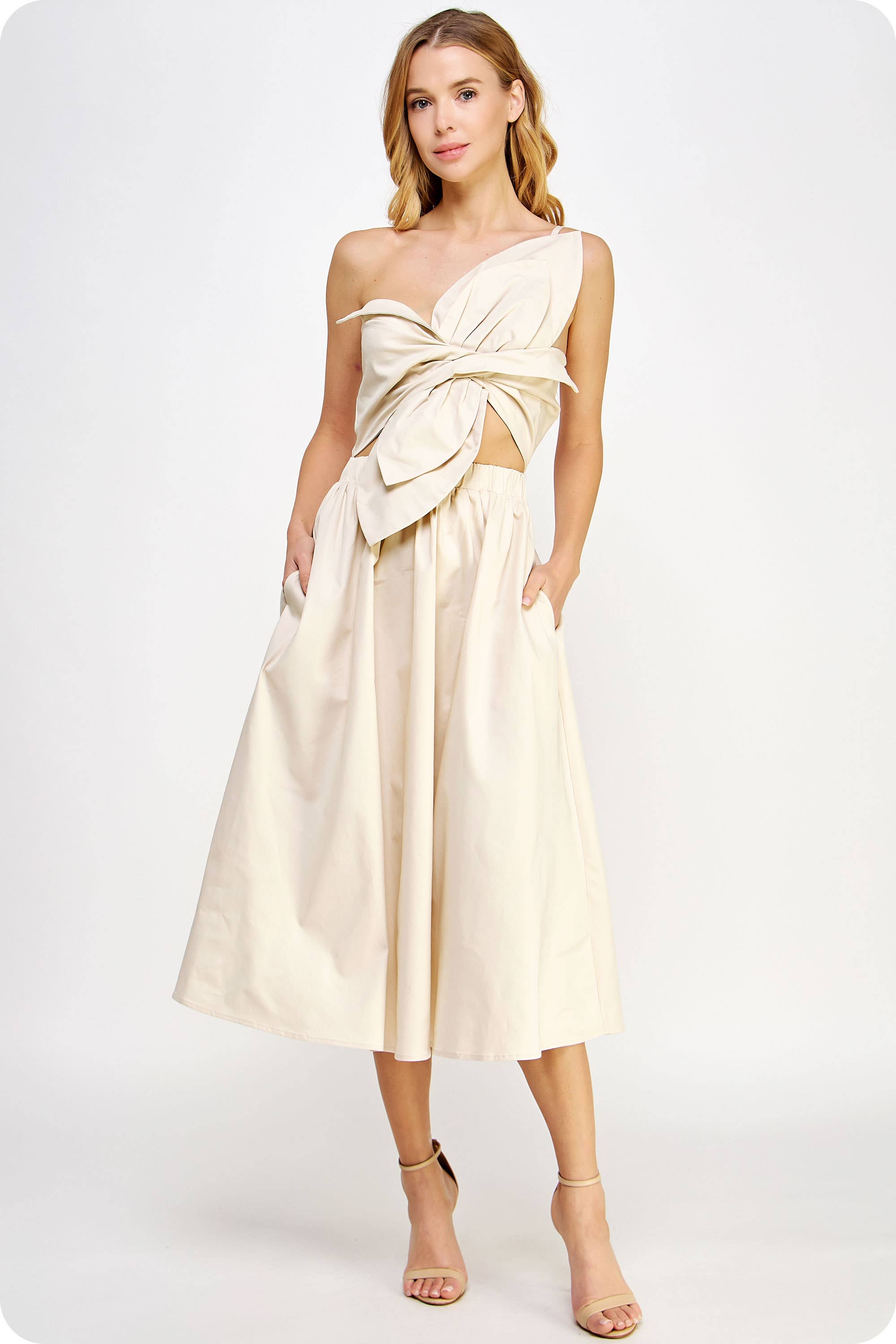 Knotted Bow Dress in color options
