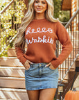 Hello Pumpkin Graphic Sweater