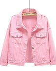 Slim Cropped Denim Jacket Casual Jacket
