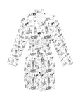 Ranch Life Women's Belted Satin Feel Dressing Lounge Robe