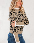 Amelia Ribbed Detail Cuffed Sweater