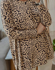 Leopard Batwing Long Sleeve Top