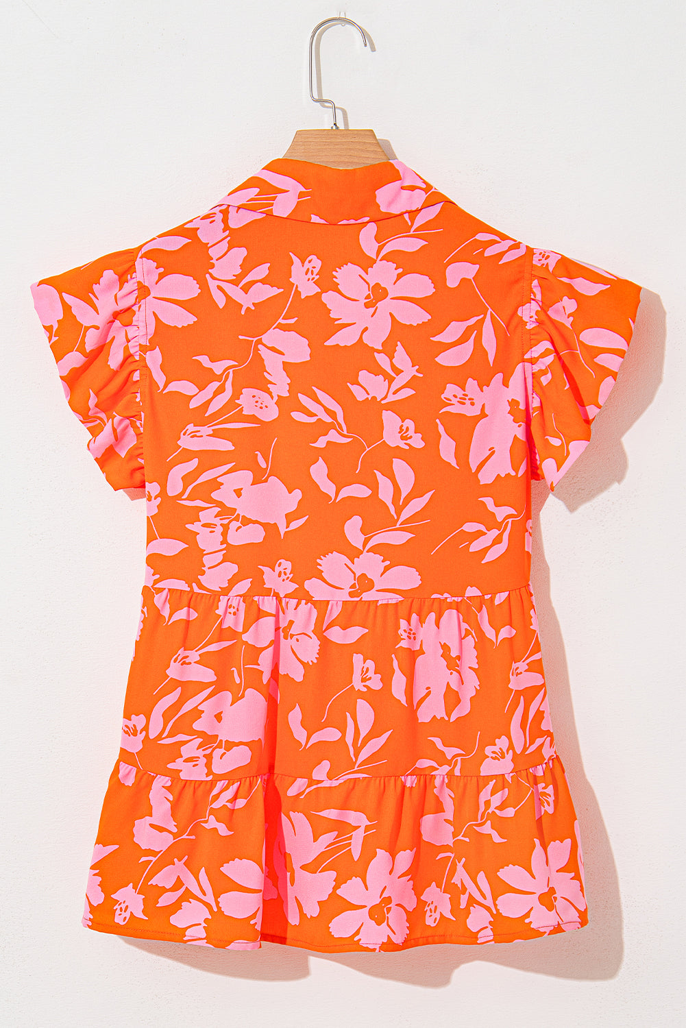 Karla Floral Collared Button Blouse