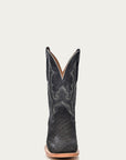 A4221 - MEN'S EMBROIDERY ALLIGATOR VAMP AND COUNTER BLACK WIDE SQUARE-TOE COWBOY BOOT