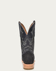 A4221 - MEN'S EMBROIDERY ALLIGATOR VAMP AND COUNTER BLACK WIDE SQUARE-TOE COWBOY BOOT