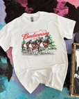 Merry Bud Christmas Tee or Crewneck