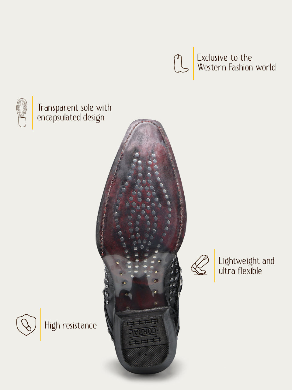 A4833 - WOMEN&#39;S BONE OVERLAY EMBROIDERY AND STUDS BLACK SNIP TOE COWBOY BOOT