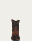 A4960 - MEN'S BROWN GOAT ROUND TOE COWBOY BOOTIE