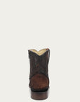A4960 - MEN'S BROWN GOAT ROUND TOE COWBOY BOOTIE