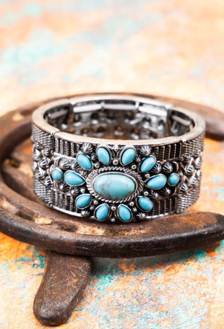 Turquoise Burst Bracelet