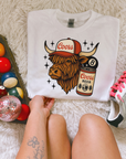 Punchy Highland TEE or CREWNECK