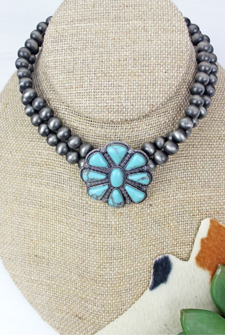 Flower Choker Necklace