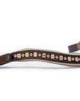 The Champagne Black Leather Snaffle Bridle