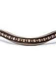 The Champagne Black Leather Snaffle Bridle