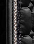 Satin Classic Dressage Saddle Pad - Ebony