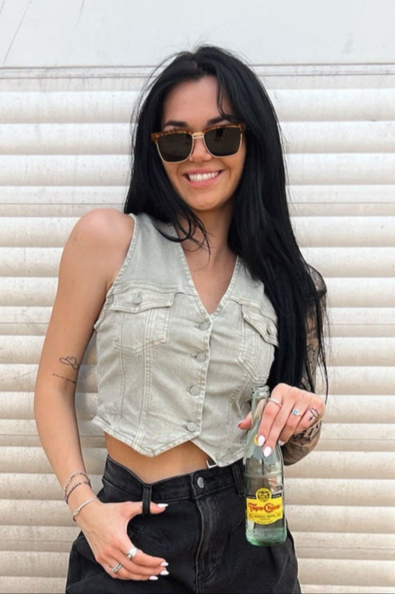 The Stella High Rise Denim Shorts