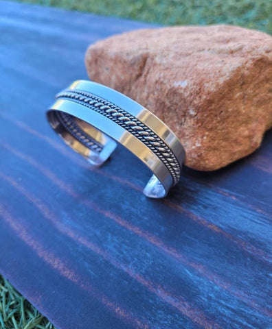 Navajo Sterling Silver Cuff Bracelet