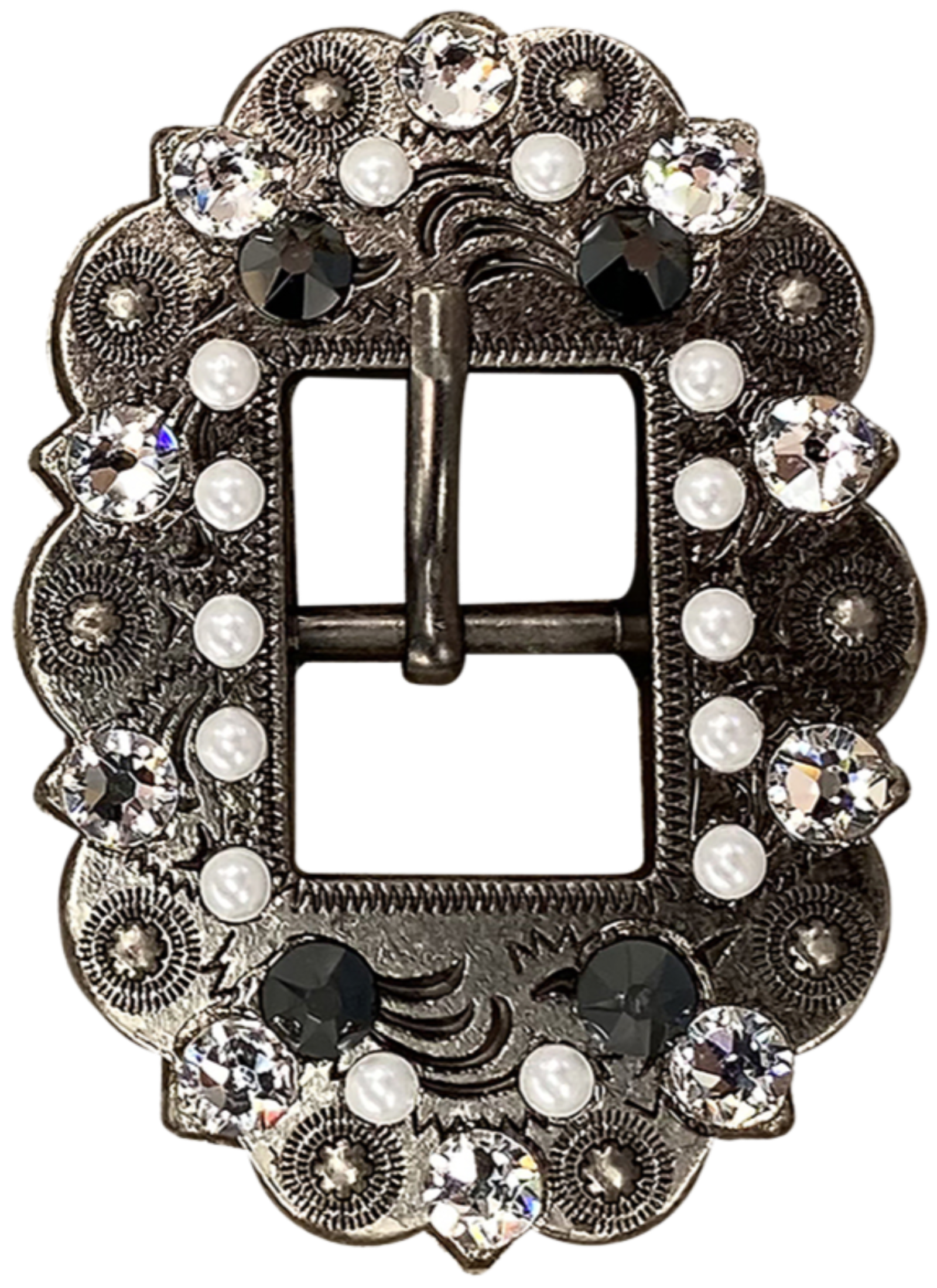 ANTIQUE SILVER JET - PEARL - CLEAR