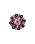 Antique Silver Pink, AB Crystal Conchos - Sizes from 1"- 3" and Buckles