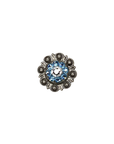 Antique Silver Aqua, Clear Crystal Conchos - Sizes from 1"- 3" and Buckles