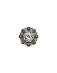 Antique Silver Clear Crystal Conchos - Sizes from 1"- 3" and Buckles