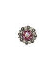 Antique Silver Pink, AB Crystal Conchos - Sizes from 1"- 3" and Buckles