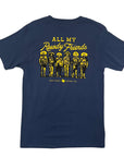 Rowdy Friends Pocket T-Shirt - Navy