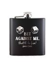 Bet Against Me That'll Be Fun Flask Gift - Bourbon Cowgirl