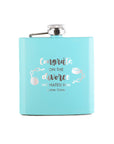 Congrats on the Divorce We Hated Him Flask Gift - Bourbon Cowgirl
