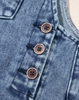 Stone Blue Distressed Overalls