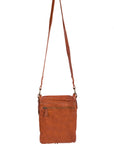 Whip Stitch Cognac Handbag - B185