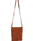 Whip Stitch Cognac Handbag - B185