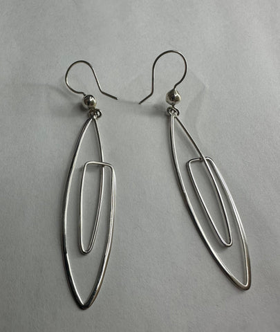 PAPERCLIP EARRING ON HOOK